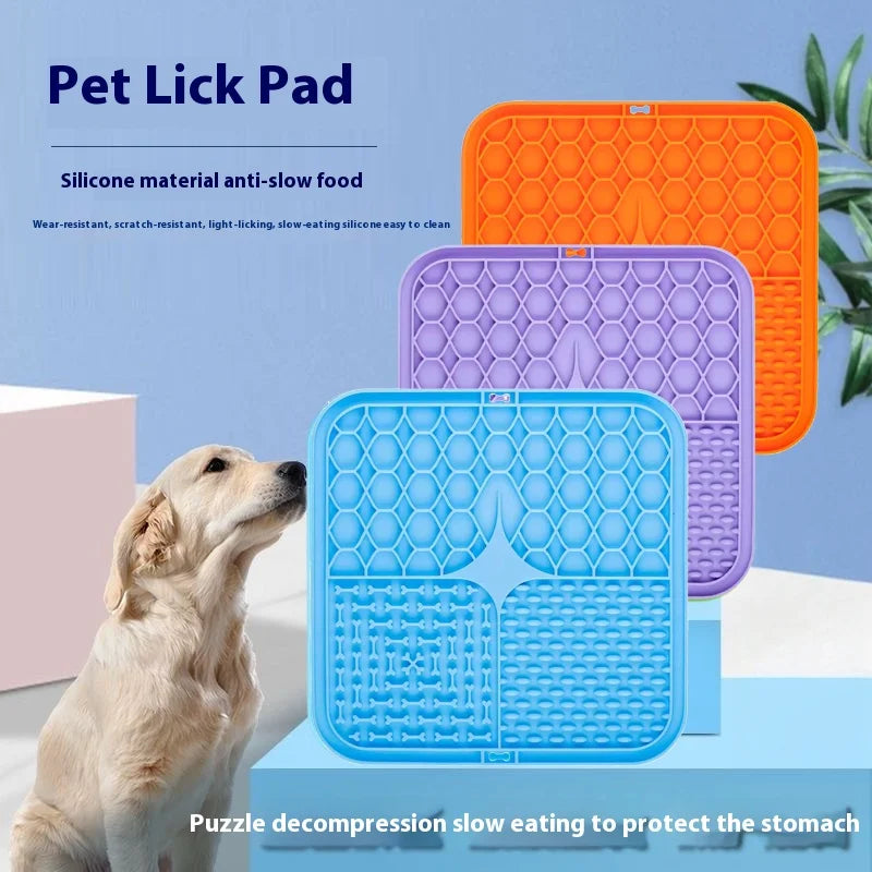 Dog And Cat Licking Pad Slow Feeder!