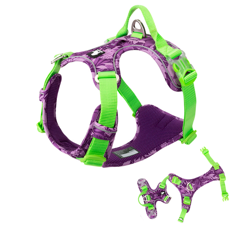 Pet Harness Camouflage With Reflective Nylon Special Edition