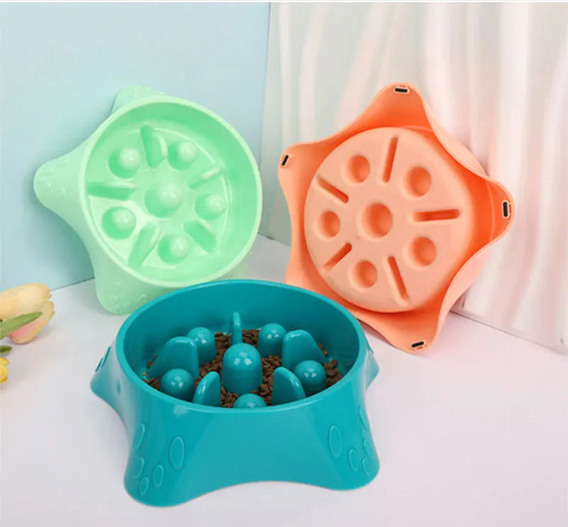 Starfish Slow Feeder Dog Bowl