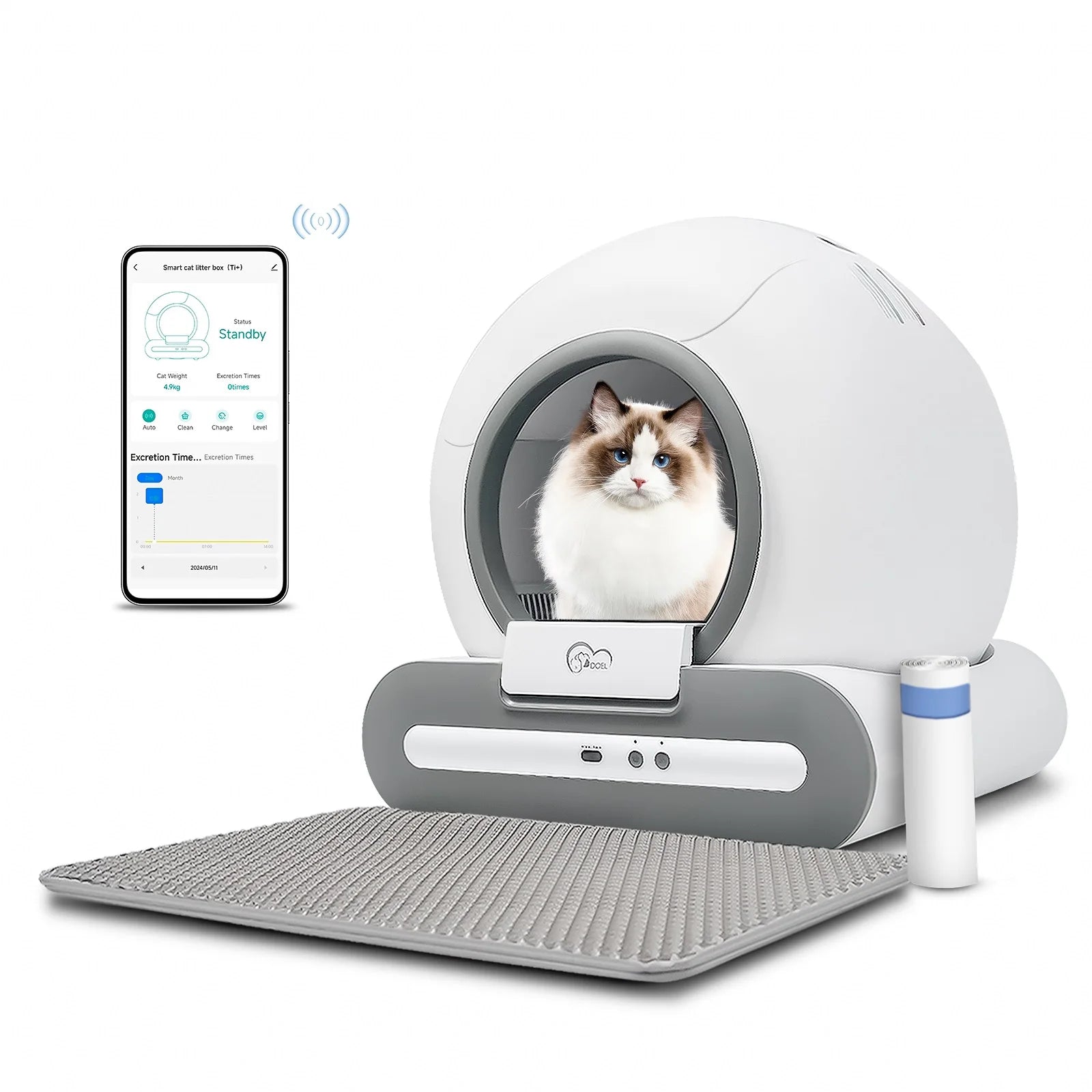 DOEL Smart Self-Cleaning Cat Litter Box
