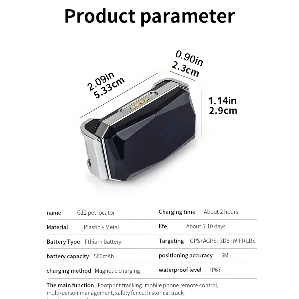 Smart GPS Pet Tracker Collar