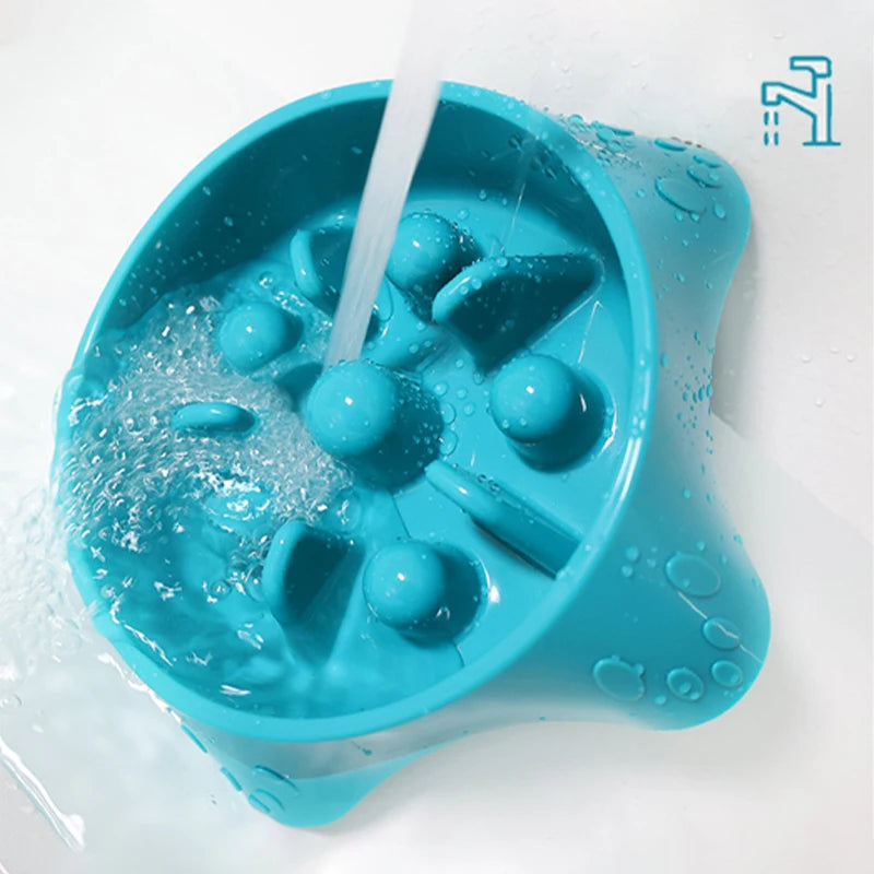 Starfish Slow Feeder Dog Bowl