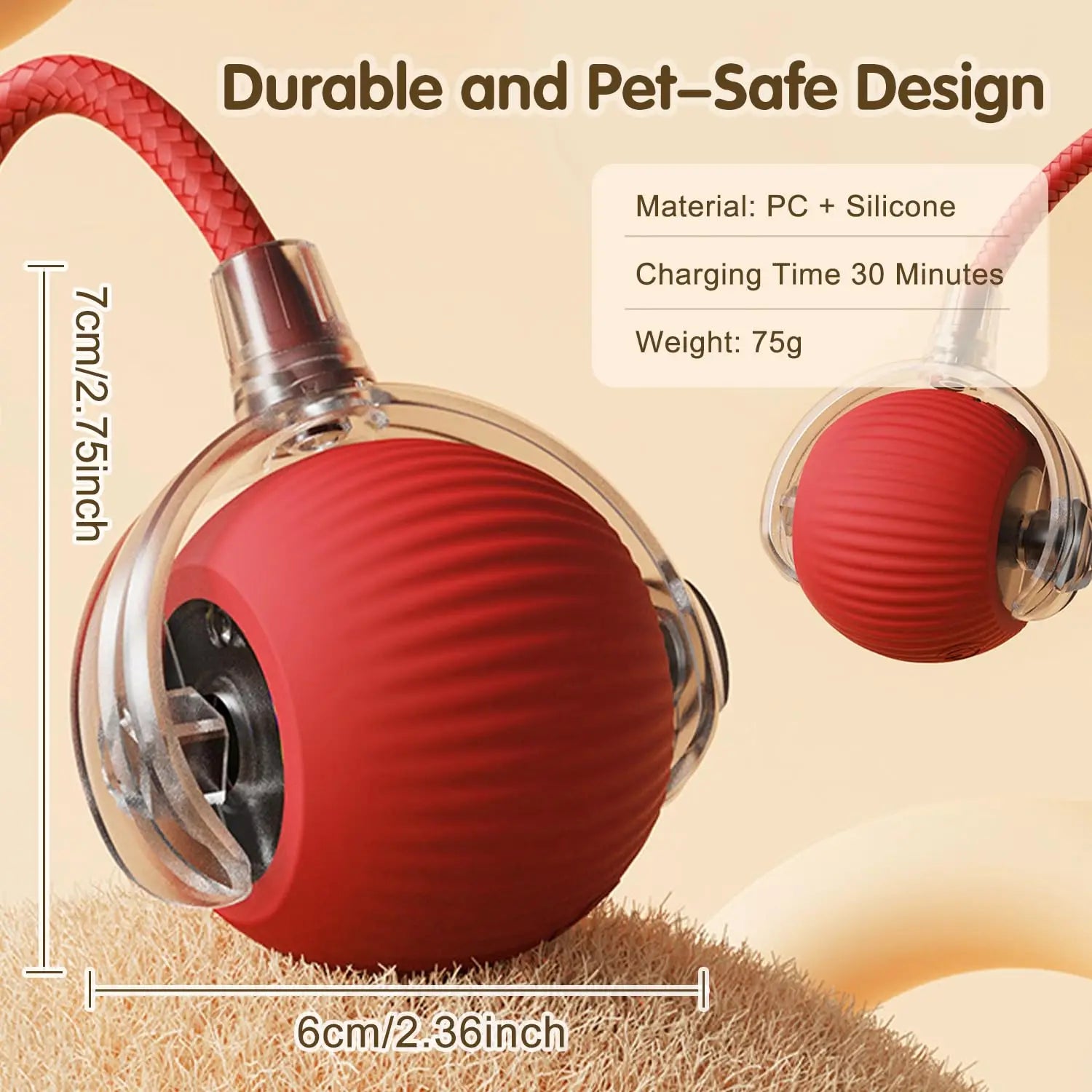 Smart Interactive Cat Or Dog Toy Ball โ The Ultimate Purr-fect Playmate! ๐บ๐พ