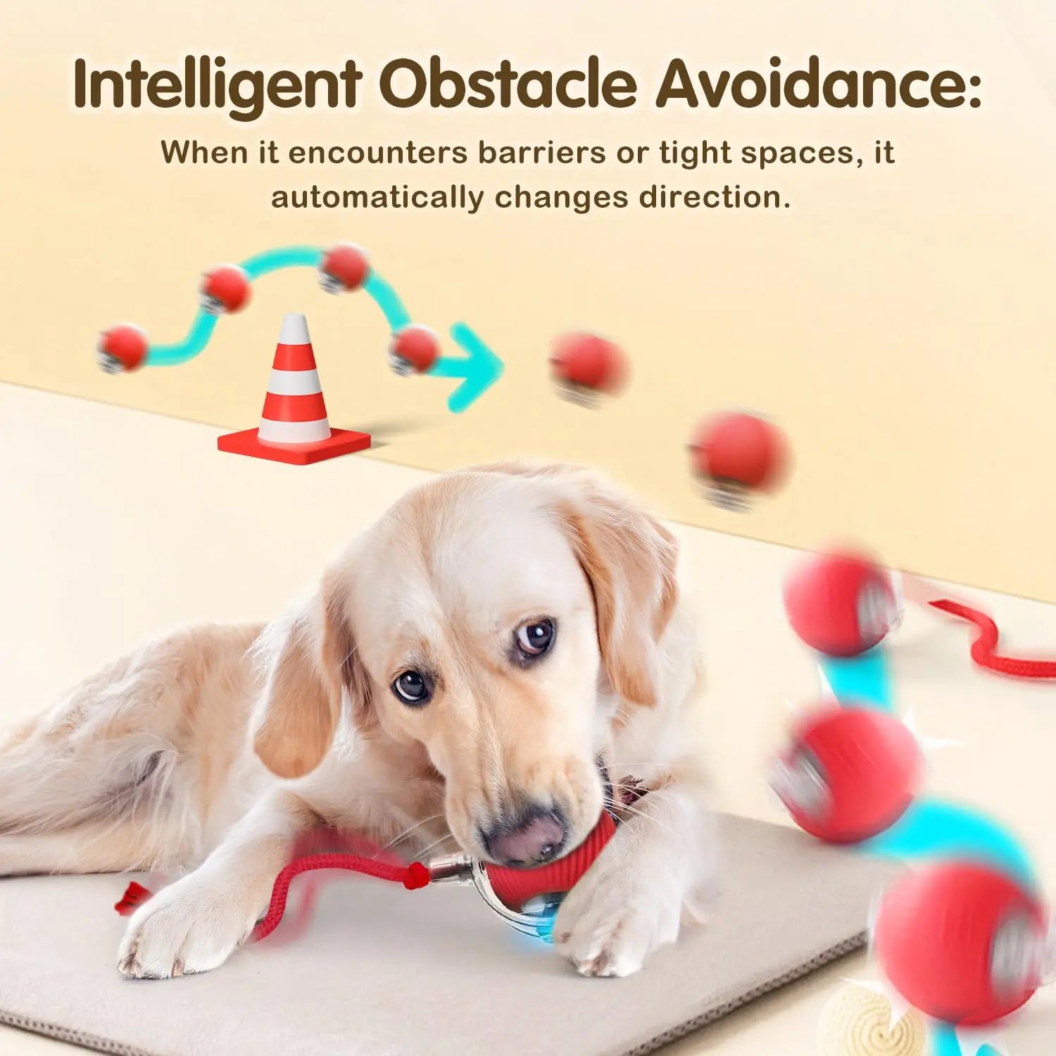 Smart Interactive Cat Or Dog Toy Ball โ The Ultimate Purr-fect Playmate! ๐บ๐พ