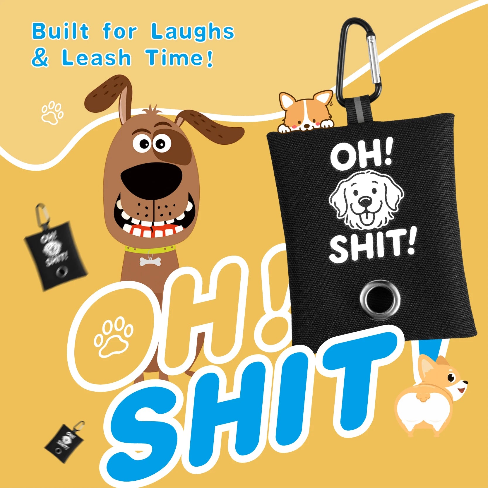 “OH SH*T” Dog Poop Bag Holder!