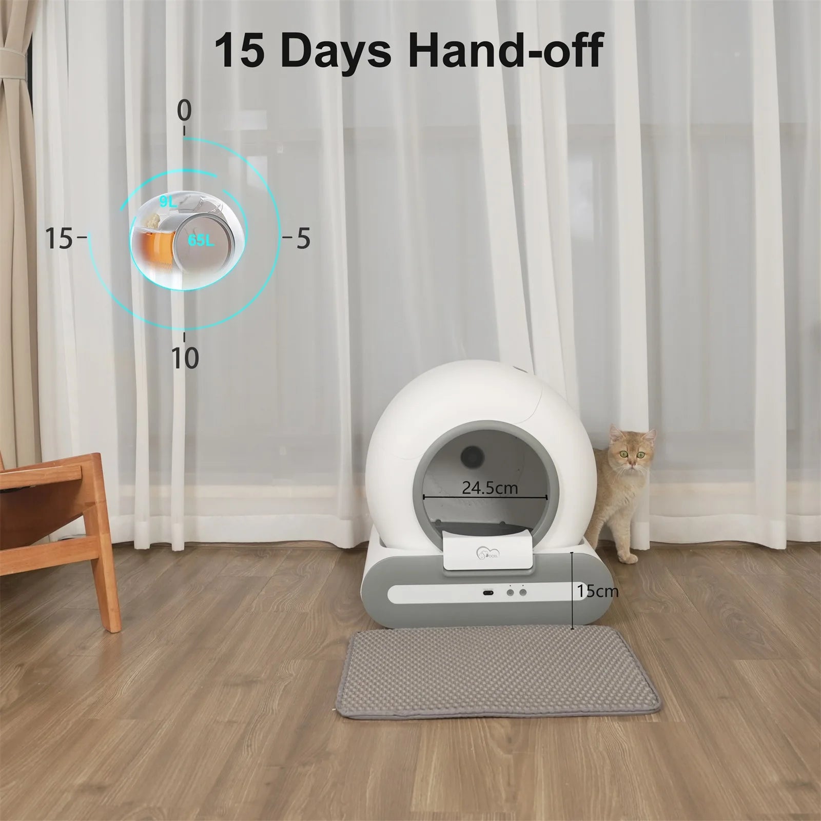 DOEL Smart Self-Cleaning Cat Litter Box