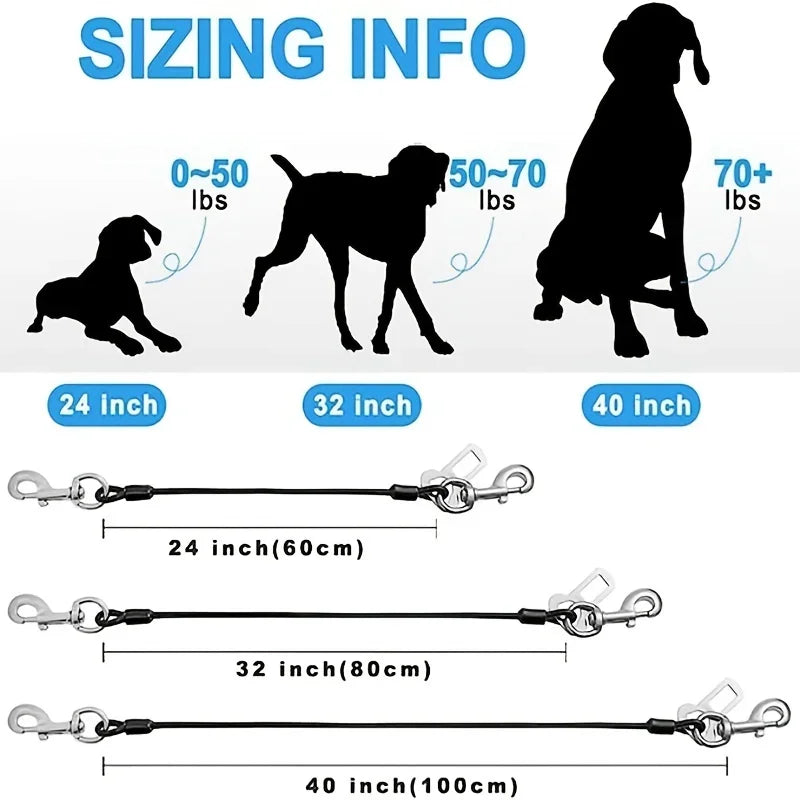 Chew-Proof Dog Car Harness
