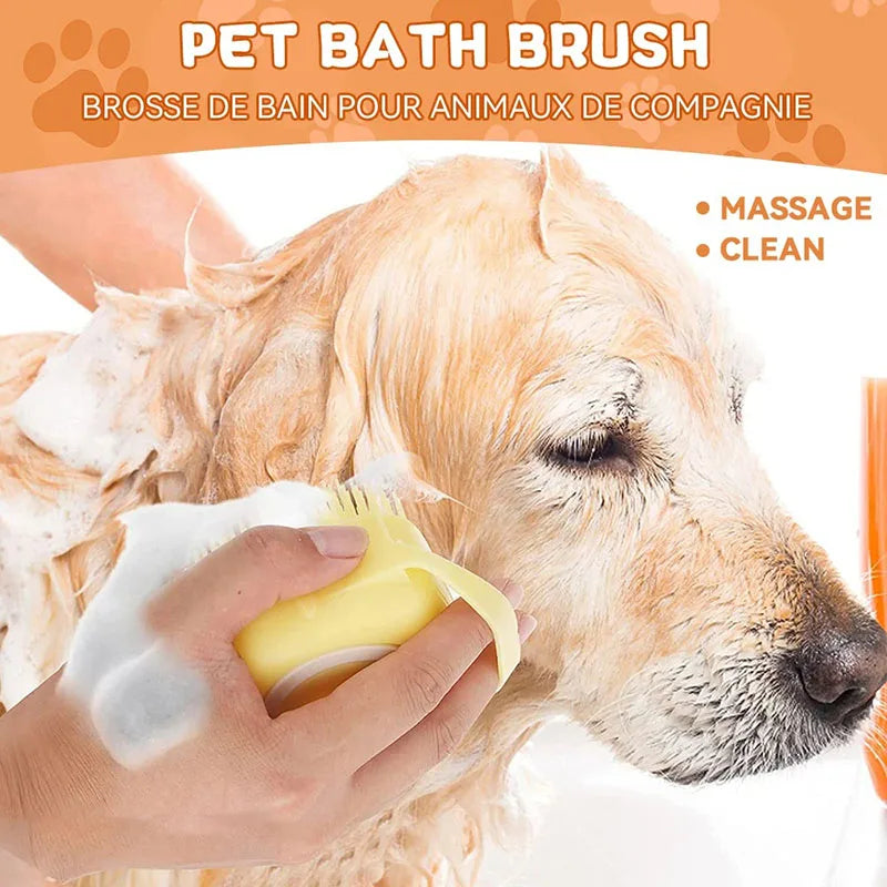 2-in-1 Pet Massage And Bath Brush!