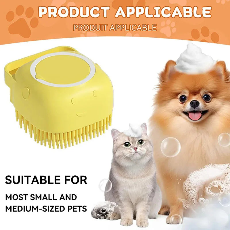 2-in-1 Pet Massage And Bath Brush!