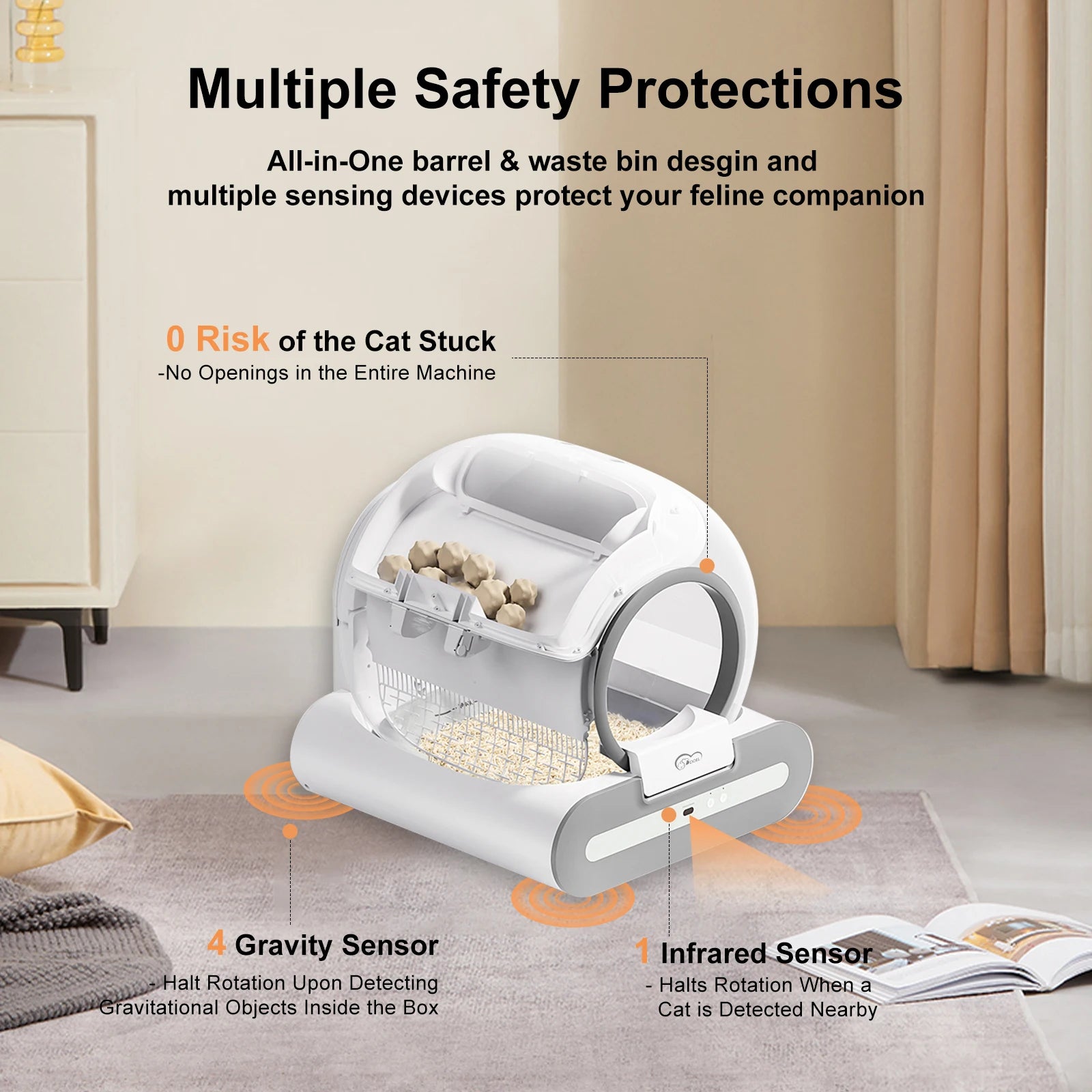 DOEL Smart Self-Cleaning Cat Litter Box