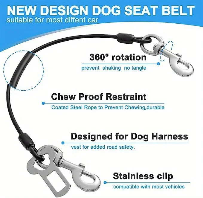 Chew-Proof Dog Car Harness