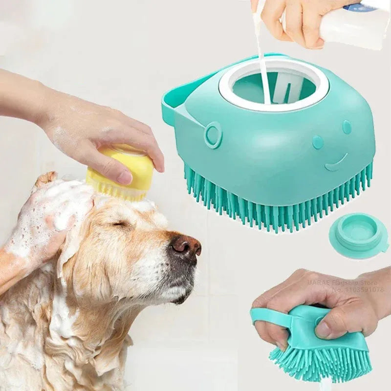 2-in-1 Pet Massage And Bath Brush!