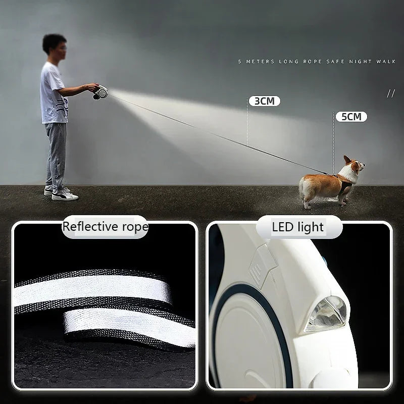 5-in-1 Retractable Dog Leash