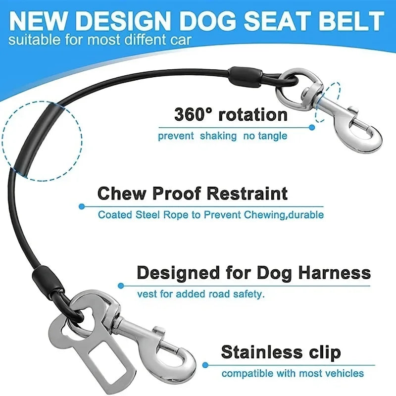 Chew-Proof Dog Car Harness
