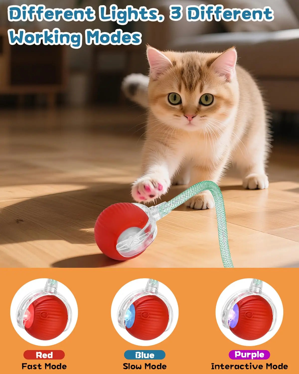 Smart Interactive Cat Or Dog Toy Ball – The Ultimate Purr-fect Playmate! 😺🎾