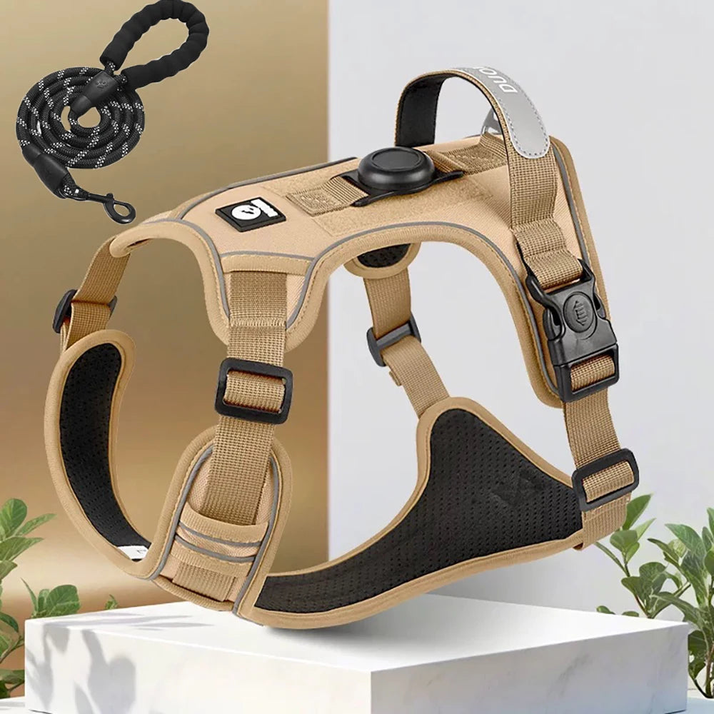 Dog Harness with Airtag Holder