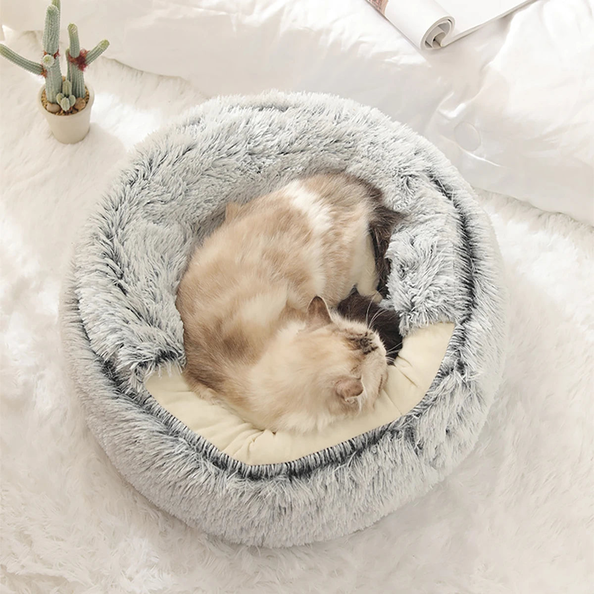 Cozy Fiber Cat Bed