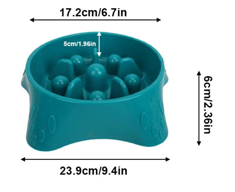 Starfish Slow Feeder Dog Bowl