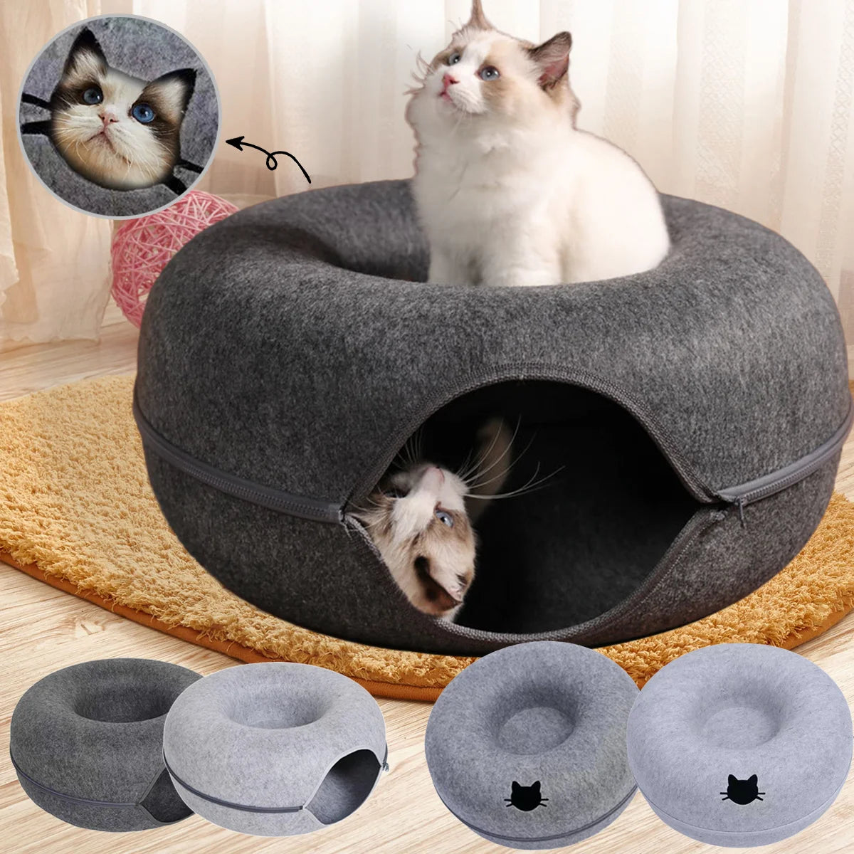 The Ultimate Donut Cat Bed