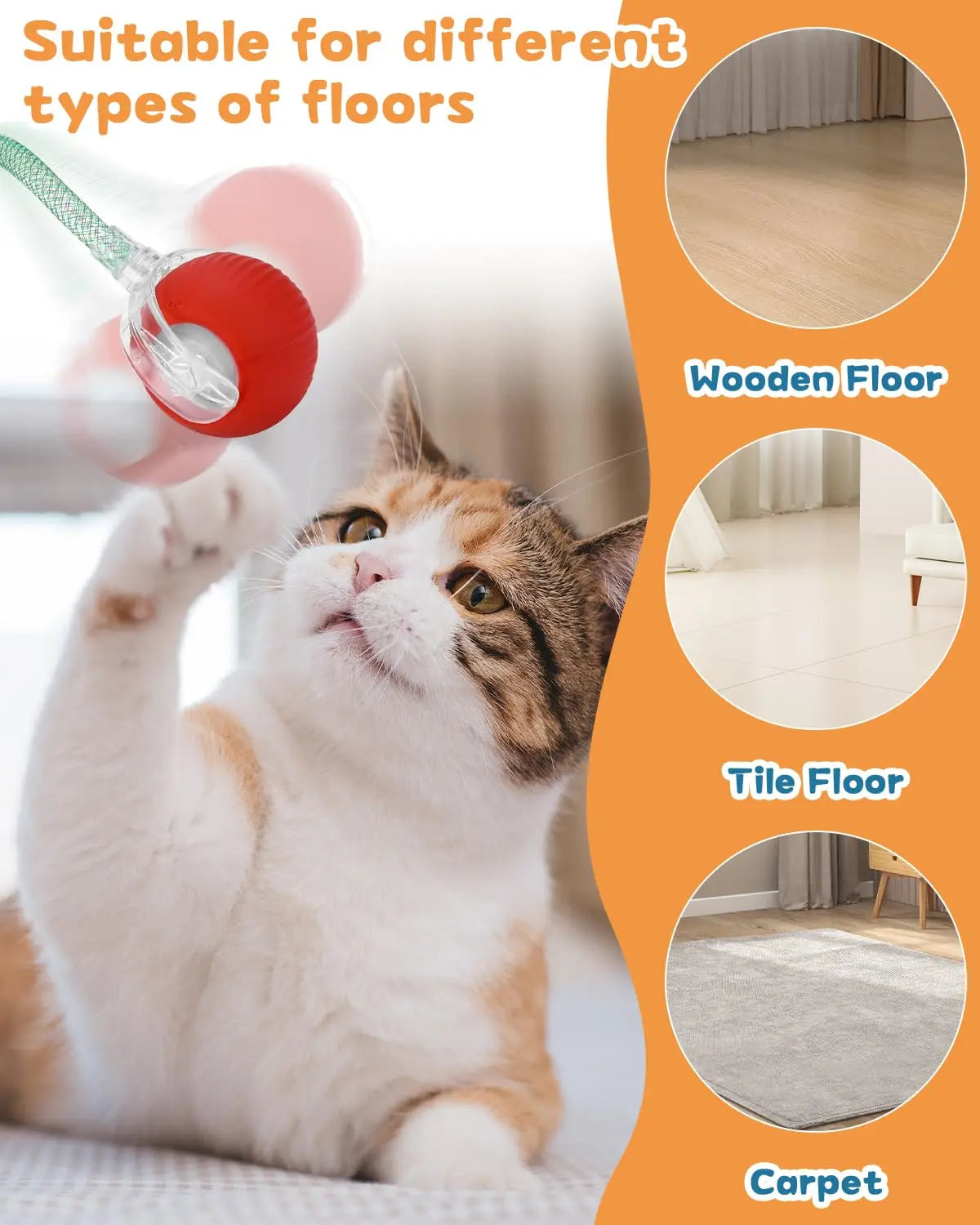 Smart Interactive Cat Or Dog Toy Ball – The Ultimate Purr-fect Playmate! 😺🎾