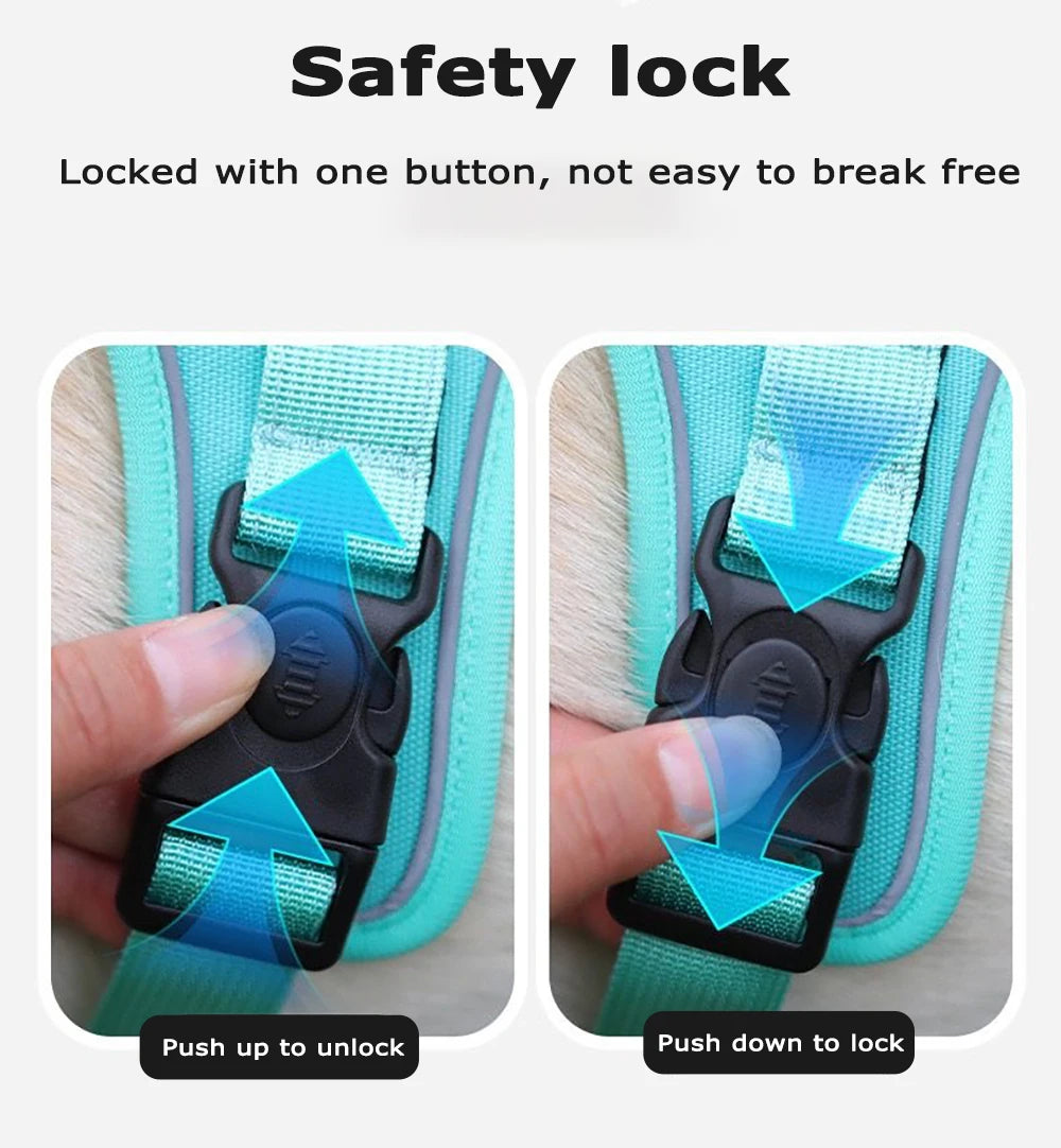 Dog Harness with Airtag Holder