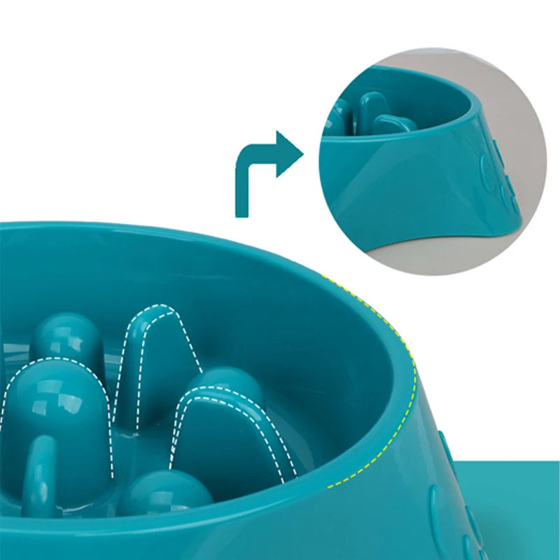 Starfish Slow Feeder Dog Bowl