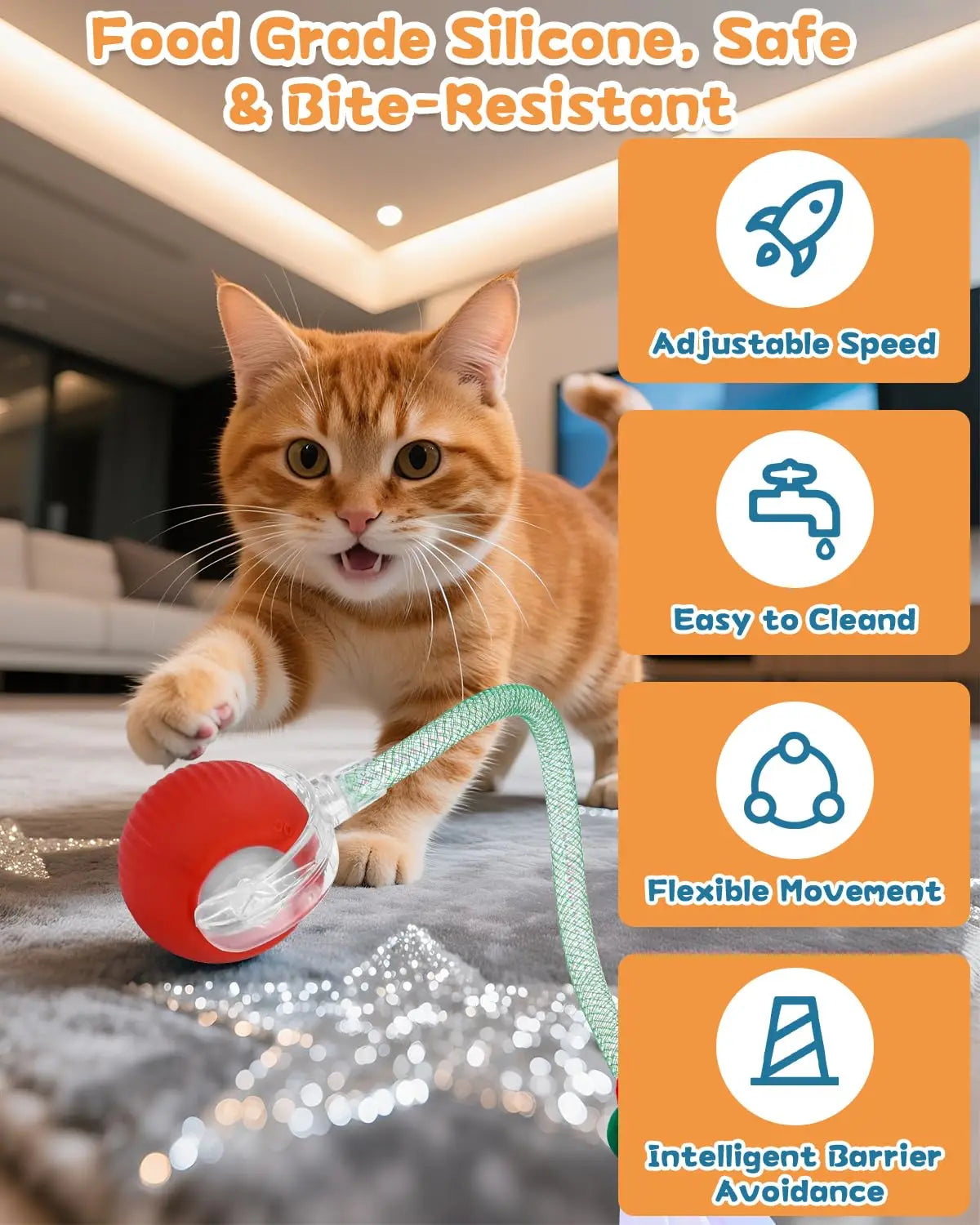 Smart Interactive Cat Or Dog Toy Ball – The Ultimate Purr-fect Playmate! 😺🎾