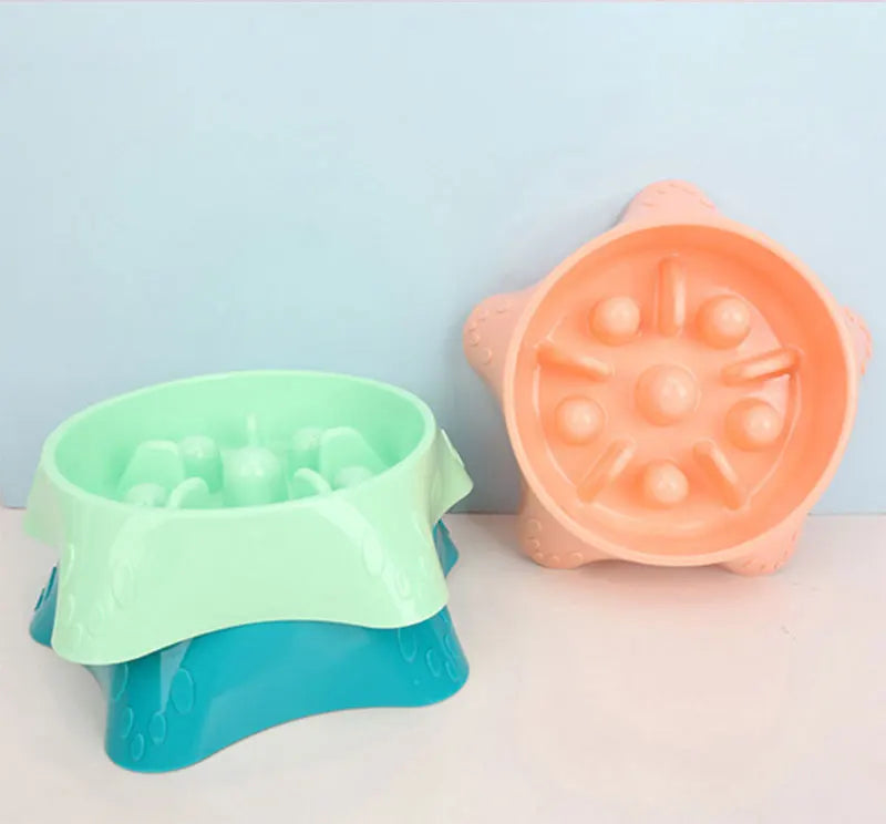 Starfish Slow Feeder Dog Bowl